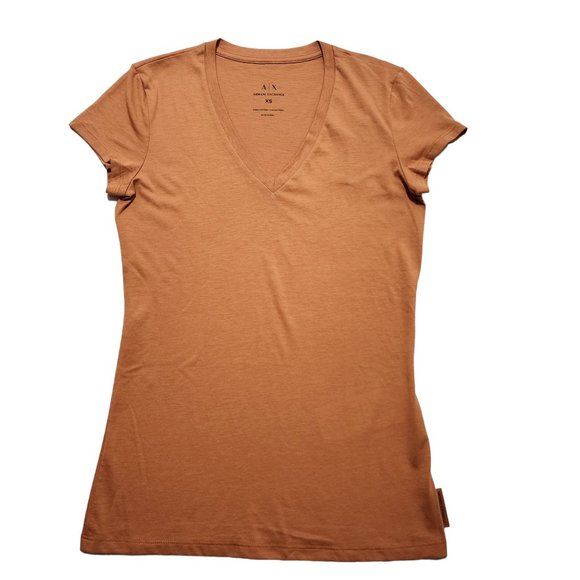A|X ARMANI EXCHANGE Women's Pima Cotton Basic Regular Fit‎ Tee - Picture 1 of 3